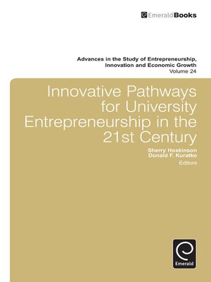 cover image of Advances in the Study of Entrepreneurship, Innovation and Economic Growth, Volume 24